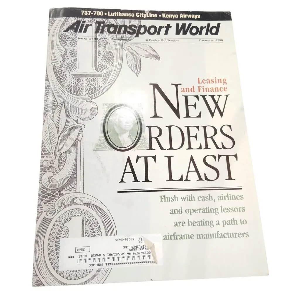 Air Transport World Magazine - December 1996 - Leasing & New Orders Issue